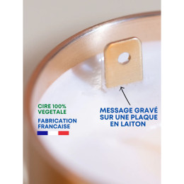 INTERIEUR-DECORATION|Bougie Message Gravé Carthage Oud 190 grMAISON SHIIBABougie personnalisée