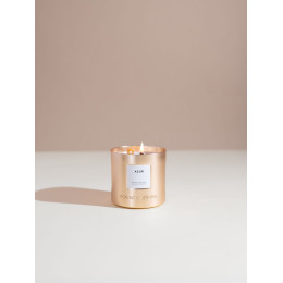 Candela Messaggio Incisa Fiore Arancio Azzurro 190 gr