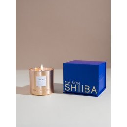 INTERIEUR-DECORATION|Bougie Message Gravé Carthage Oud 190 grMAISON SHIIBABougie personnalisée