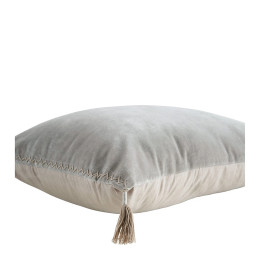 INTERIEUR-DECORATION|Coussin MATTEO grisBLANC D'IVOIRECoussins
