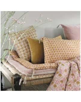 INTERIEUR- DECORATION|EDEN cotton cushion cover - Saffron - 50 x 50 cmBLANC D'IVOIRECushions