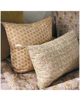 INTERIEUR- DECORATION|Cushion MATTEO velvet and linen - BronzeBLANC D'IVOIRECushions