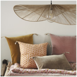 INTERIEUR-DECORATION|Coussin MATTEO taupeBLANC D'IVOIRECoussins