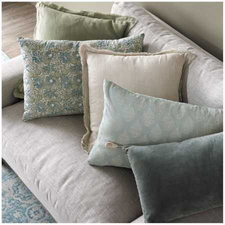 INTERIEUR-DECORATION|Coussin MATTEO céladonBLANC D'IVOIRECoussins