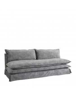 Light grey velvet LEO sofa