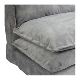 Light grey velvet LEO sofa