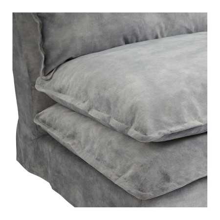 Light grey velvet LEO sofa - Parfum d'intérieur bougie parfumée et...