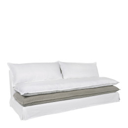 White and grey LEO sofa