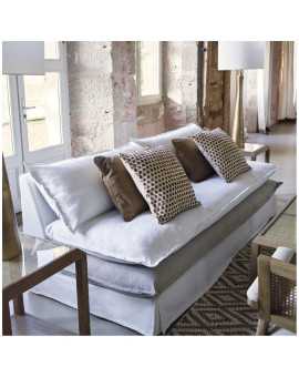 Weiß und grau LEO Sofa