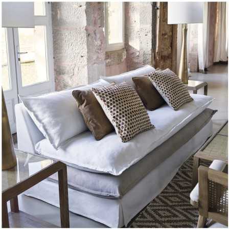 White and grey LEO sofa - Parfum d'intérieur bougie parfumée et di...