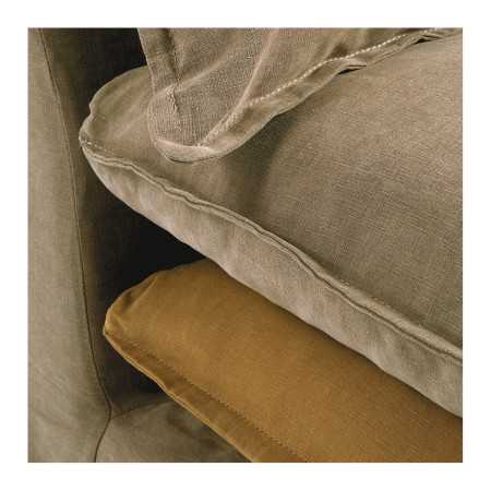 LEO caramel and ochre sofa