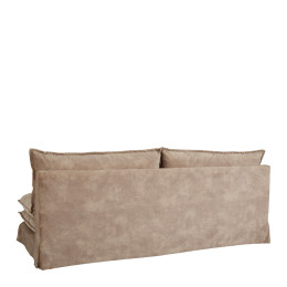 LEO chestnut velvet sofa