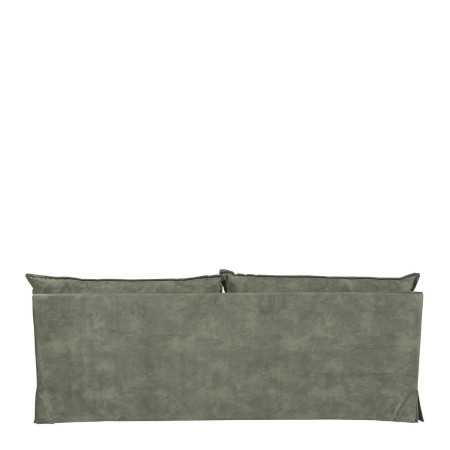 Sofa LEO velvet foam and gray blue