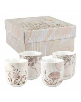 Box of 4 coffee cups Palazzo Bello