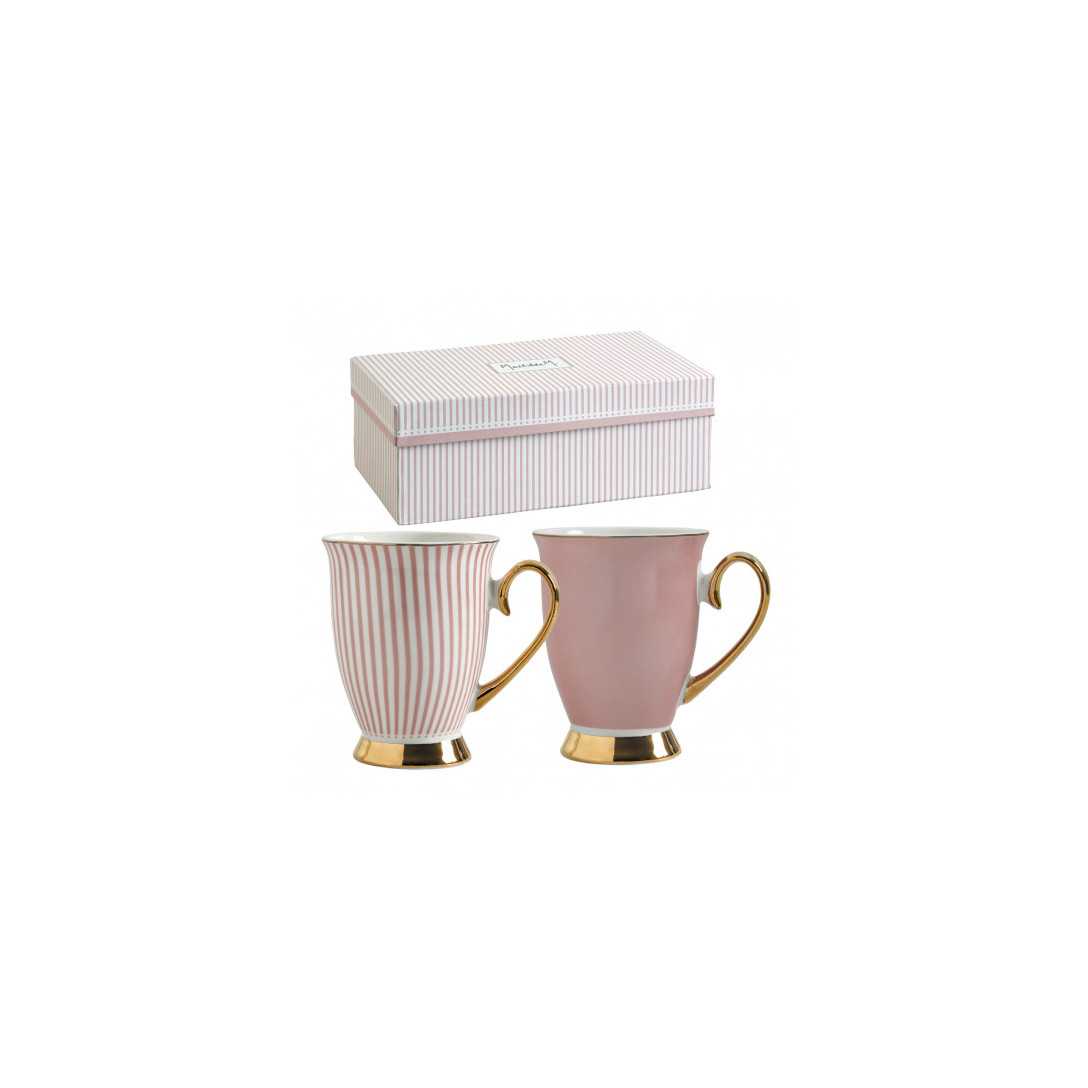 Box of 2 Mugs Madame de Récamier pink