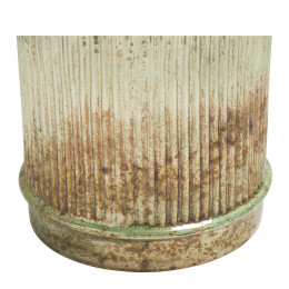 Vaso fotoforo Striato dorato ossidato