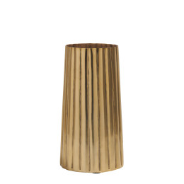 Goldene gestreifte Vase