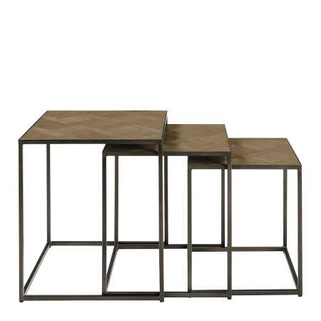 Set of 3 AMELIE trundle tables