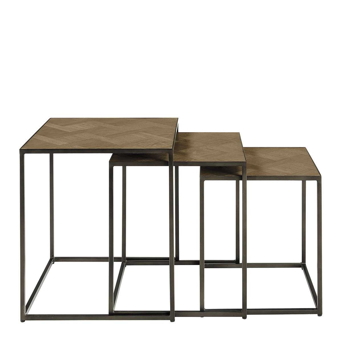 Set of 3 AMELIE trundle tables
