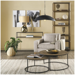 Set 2 round coffee tables AMELIE