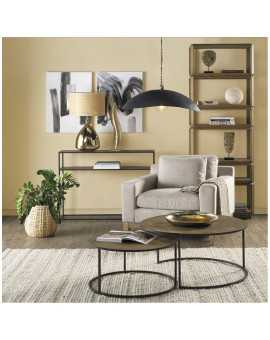 Set 2 round coffee tables AMELIE