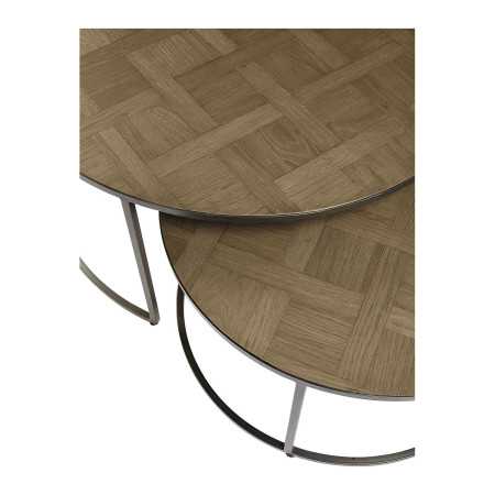 Set 2 round coffee tables AMELIE