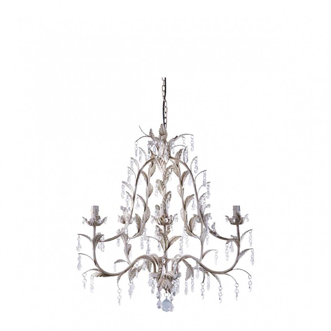 INTERIEUR- DECORATION|Elysee chandelierBLANC D'IVOIRESuspensions et Lustres