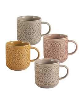INTERIEUR- DECORATION|Set de 4 mugs en porcelaine Bella Terra|MATHILDE M|Tasses et théières|