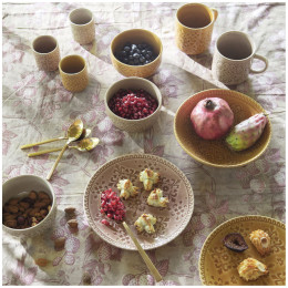 Set mit 4 Porzellan-Kaffeetassen Bella Terra