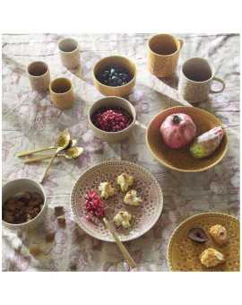 INTERIEUR- DECORATION|Madame de Récamier teapot and 2 teacups set - GreyMATHILDE MART OF THE TABLE