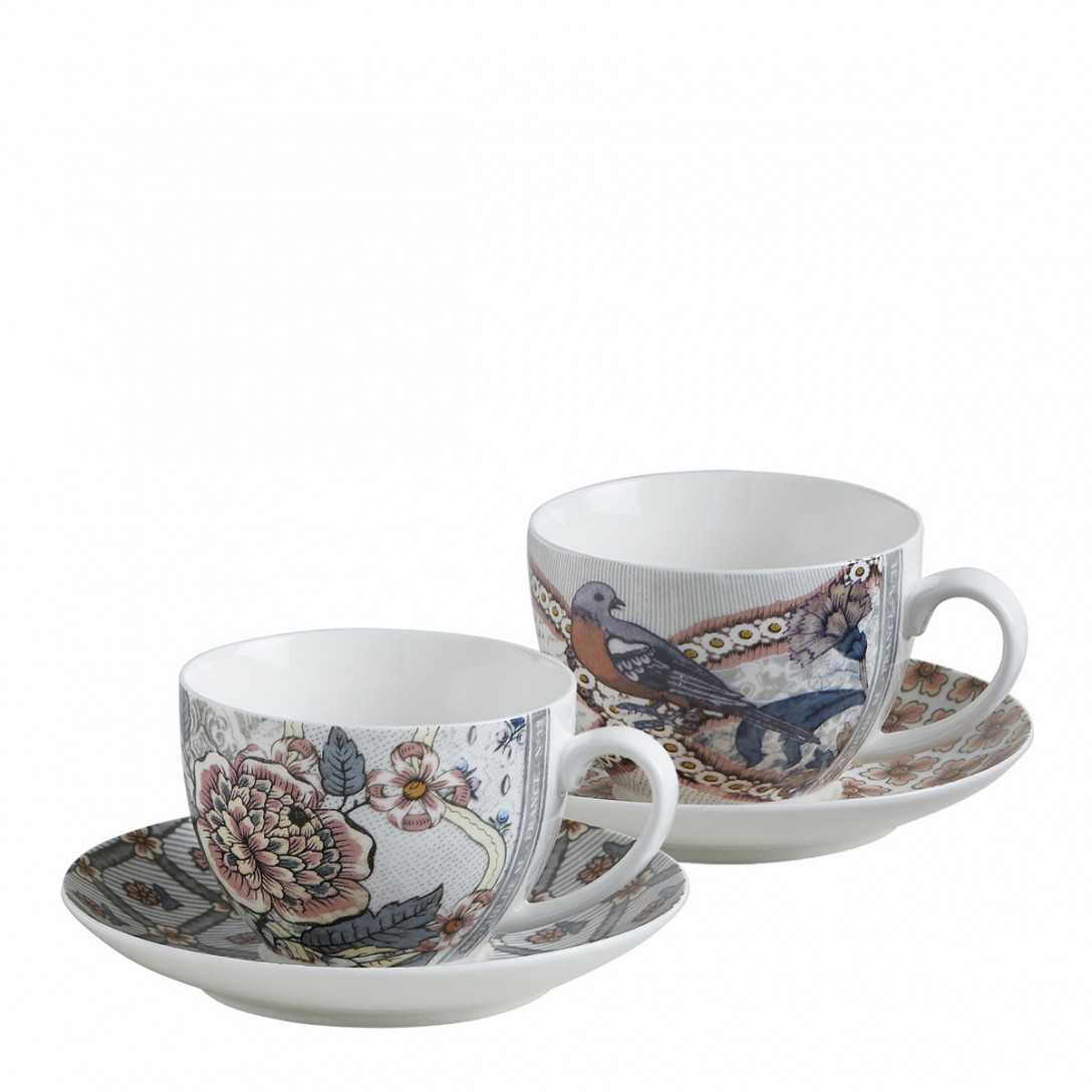 Scatola da 2 tazze da tè Madame de Pompadour