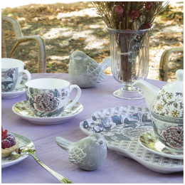 Schachtel mit 2 Teetassen Madame de Pompadour