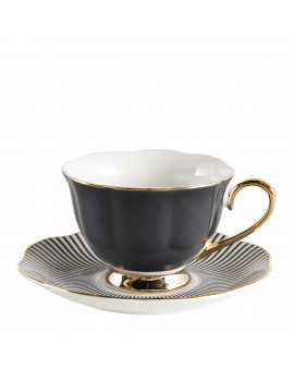 Madame de Récamier Tea Cup - Dark Grey
