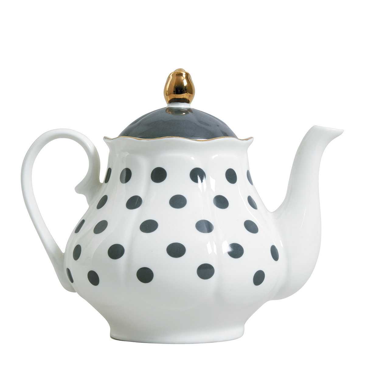Teapot Madame de Récamier gray peas - Parfum d'intérieur bougie pa...