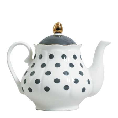 Teapot Madame de Récamier gray peas - Parfum d'intérieur bougie pa...