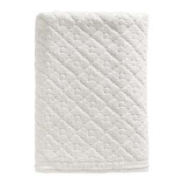 Serviette de bain Douceur Florale blanc