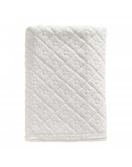 Bath towel Softness Floral white