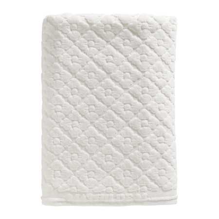 Bath towel Softness Floral white - Parfum d'intérieur bougie parfu...