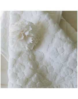 Serviette de bain Douceur Florale blanc