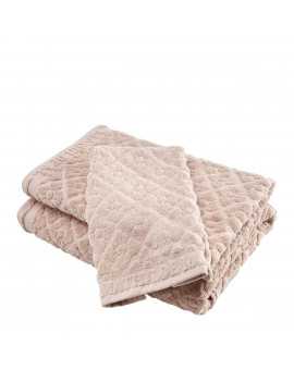 Bath towel Softness Floral pink