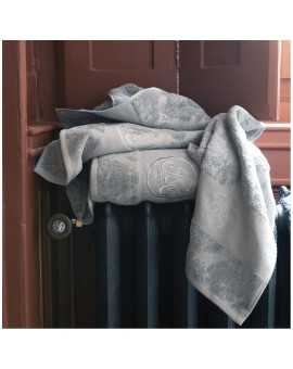 Asciugamano per gli ospiti Ricamo grigio