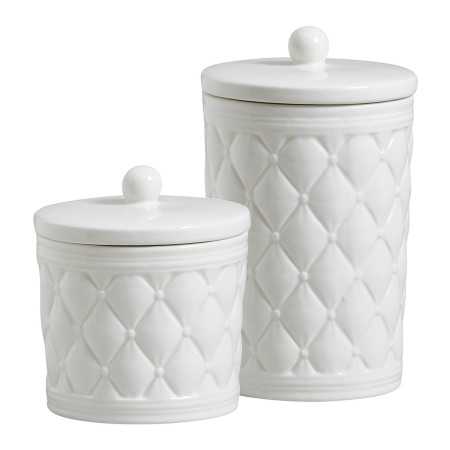 Set 2 cotton pots Boudoir Precious