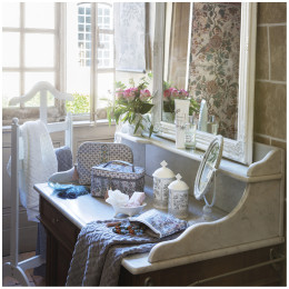 Set de 2 pots à coton Paradis Fleuri