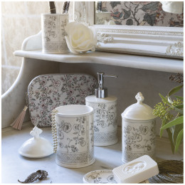 Set de 2 pots à coton Paradis Fleuri