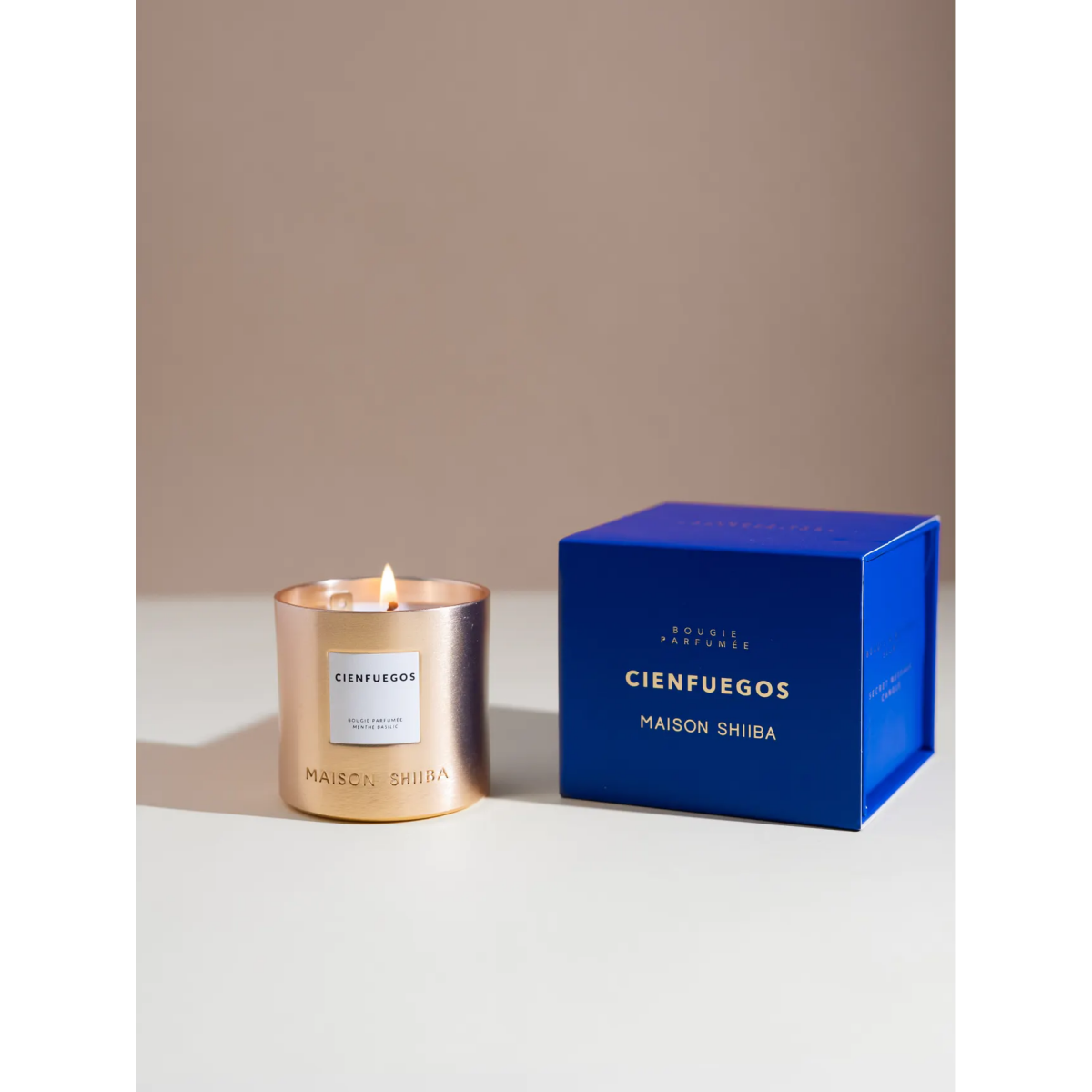 INTERIEUR- DECORATION|Candle Message Engraved Cienfuegos Mint Basil 190 grMAISON SHIIBAPersonalized candle