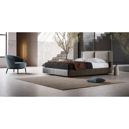 KELSI natural leather bed