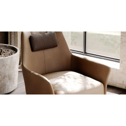 Sillón ALEXANDER cuero natural
