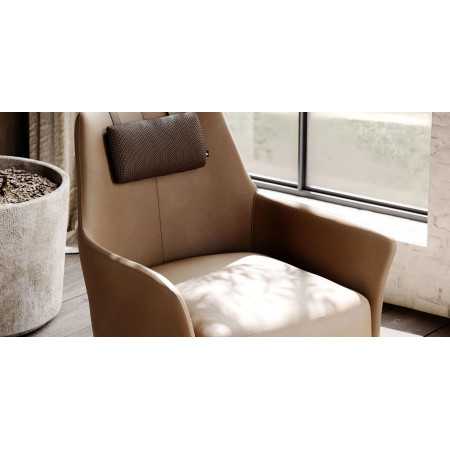 Sillón ALEXANDER cuero natural