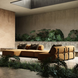 SHINTO Microfiber Modular Sofa