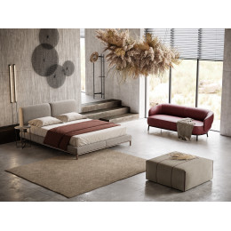 Bett MARGOT Naturleder